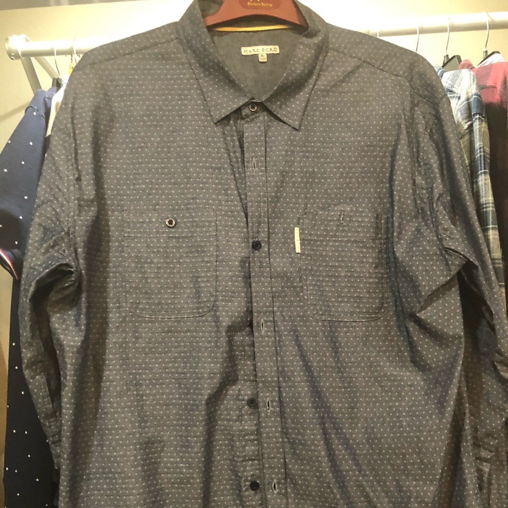 Marc Ecko Cut & Sew Blue shirt XL